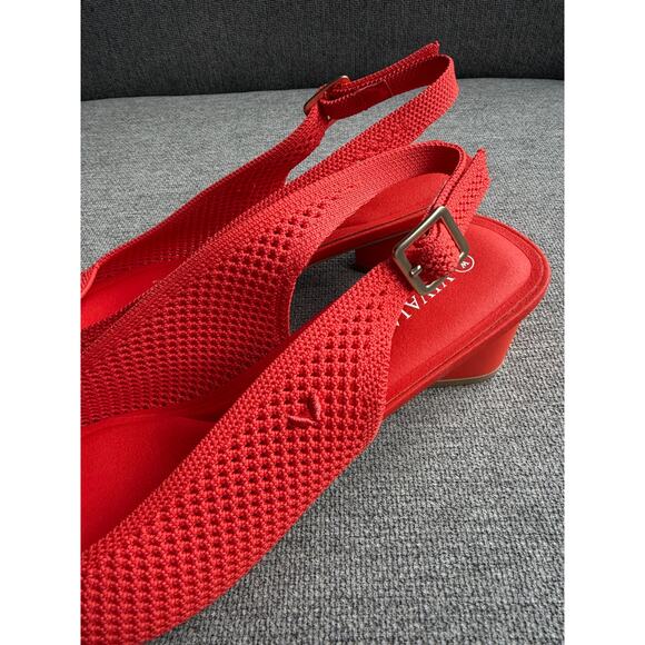 Vivaia Pointed-Toe Slingback Sandals Leah Citrus Orange Women's 41 US 9.5 - Picture 6 of 12